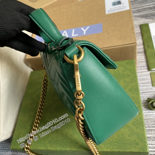 Gucci新款女包 古馳雙G銜縫迷你手提單肩斜挎鏈條包 Gucci原廠皮GG Marmont郵差包系列女包 547260  ydg3121
